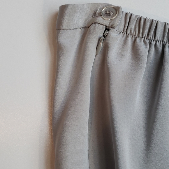Emmelle 100% Silk Evening Dress Pants Gray - Picture 5 of 8